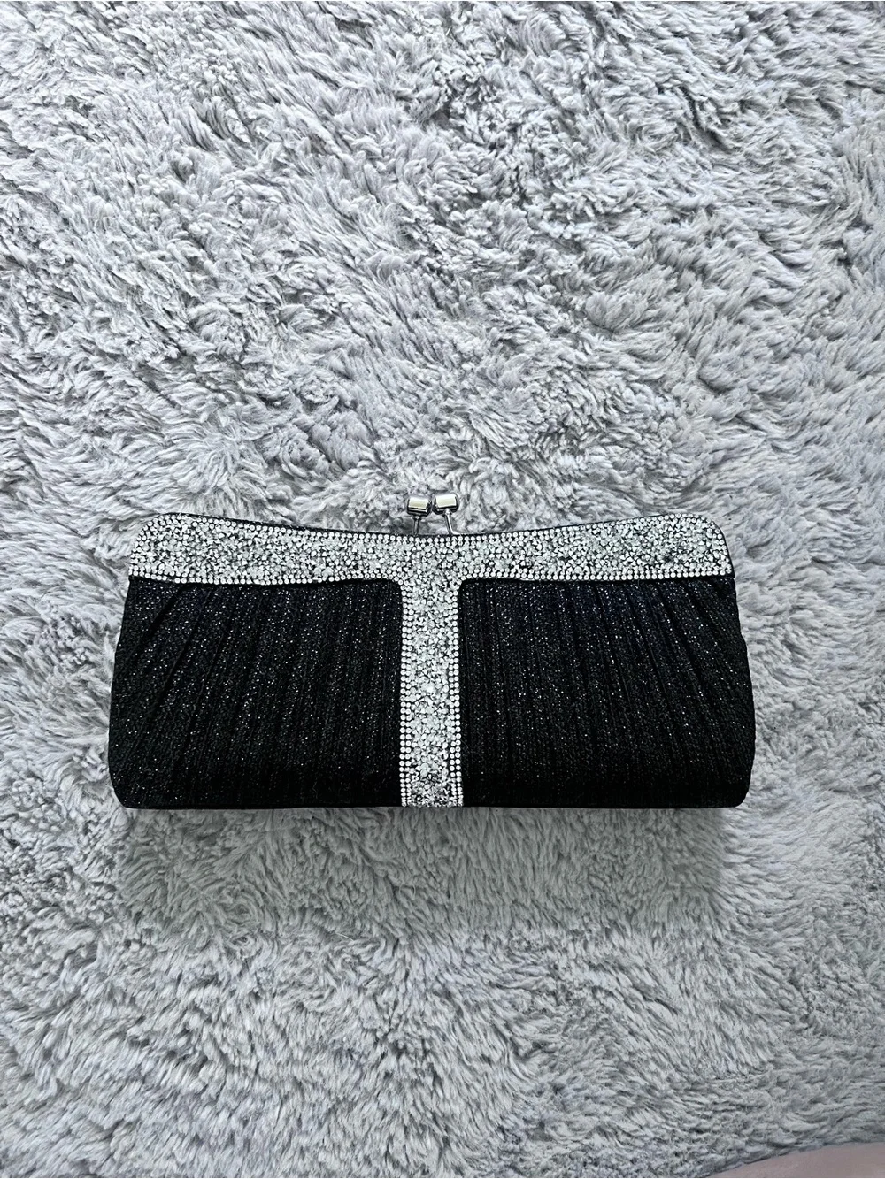 Formal Black Clutch Bag